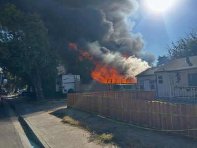Four people displaced after fire damages three homes in Modesto