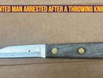 Man arrested in Vallejo after allegedly throwing knife at police car
