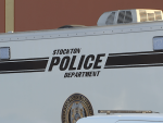 Stockton police search for woman who threw butcher knife at man