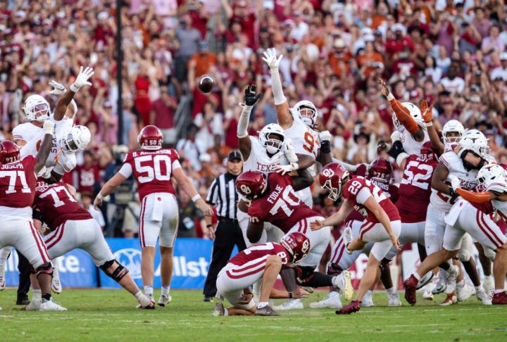 Tate Sandell kicks game-winning field goal in Dallas as Oklahoma upsets Texas