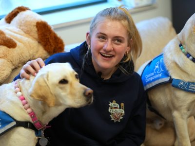 Therapy dogs comfort students after high school shooting in Evergreen